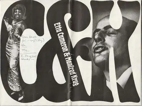 Friedrichstadtpalast Berlin, Wolfgang E. Struck, Wolfgang Tilgner, Eva Senger, Werner Sellhorn, Detlef Mann: ETTA CAMERON & MANFRED KRUG Friedrichstadtpalast Berlin 24. und 25. März 1970. 