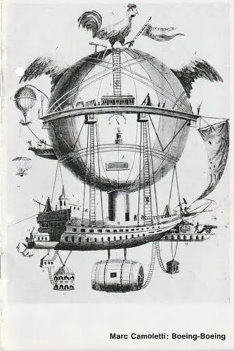 Landesbühne Niedersachsen Nord Wilhelmshaven, Rudolf Stromberg, Yvonne Sturzenegger: Programmheft Marc Camoletti BOEING-BOEING Landesbühne Wilhelmshaven 1968. 