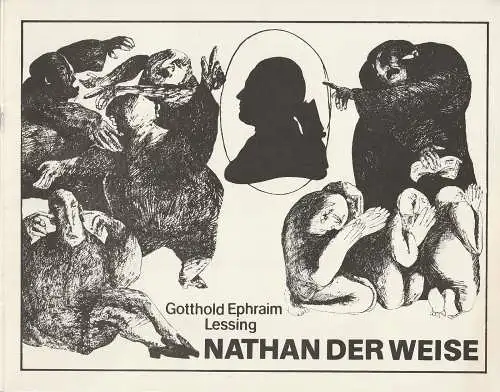 Theater der Stadt Cottbus, Johannes Steurich, Hasso Hartmann, Walter Böhm: Programmheft Lessing NATHAN DER WEISE Theater der Stadt Cottbus 1978. 