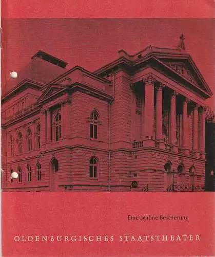 Oldenburgisches Staatstheater, Jochen Bernauer: Programmheft Albert Husson EINE SCHÖNE BESCHERUNG Theater Oldenburg 1961. 