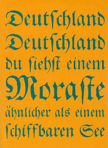 Schauspiel Essen, Hanns-Dietrich Schmidt, Maren Lehmann, Ute Gartmann, Arbeitsgruppe Jugendclub Kritisches Theater: Programmheft Johann Wolfgang Goethe GESCHICHTE GOTTFRIEDENS VON BERLICHINGEN MIT DER EISERNEN HAND DRAMATISIERT Essener Premiere 12. Oktobe