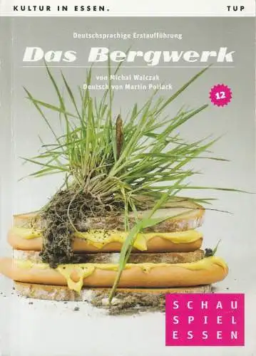 Theater und Philharmonie Essen, Schauspiel Essen, Berger Bergmann, Christian Tombeil, Juliane Gigler, Carola Hannusch, Henrike Engel ( Szenenfotos ): Programmheft Michael Walczak DAS BERGWERK Grillo Theater 2011. 