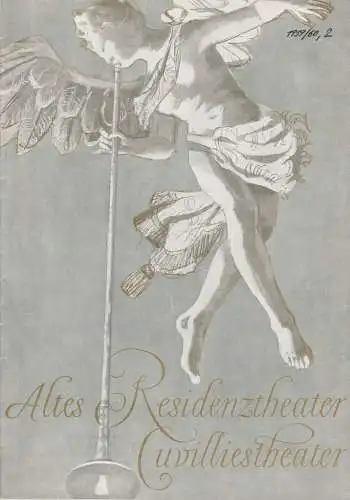 Bayerisches Staatsschauspiel, Helmut Henrichs, Walter Haug: Programmheft  DER MISANTHROP. Schauspiel von Moliere Premiere 30. November 1959 Altes Residenztheater Cuvillies-Theater Spielzeit 1959 / 60 Heft 2. 