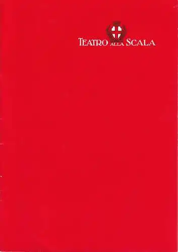 Teatro alla Scala, Berliner Festspiele: Programmheft Giuseppe Verdi MESSA DI REQUIEM 11. Oktober 1987 Philharmonie Berlin. 