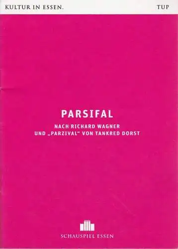 Theater und Philharmonie Essen, Schauspiel Essen, Berger Bergmann, Christian Tombeil, Florian Heller, Felicitas Drosky, Jan Frerichs, Diana Küster ( Probenfotos ): Programmheft R. Wagner PARSIFAL / T. Dorst PARZIVAL Grillo Theater 2016. 