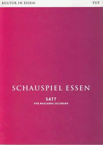 Theater und Philharmonie Essen, Schauspiel Essen, Berger Bergmann, Christian Tombeil, Marc-Oliver Krampe, Jan Frerichs, Matthias Stutte ( Szenenfotos ): Programmheft Marianna Salzmann SATT Casa  2011. 