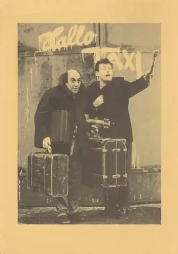Theater Kohlenpott, Willi Thomczyk, E. Jonalik ( Fotos ): Programmheft Willi Thomczyk HALLO TAXI  PACO GONZALES & BILI DEL HUERTO Theater Kohlenpott 1994. 
