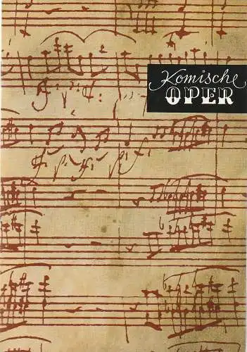 Komische Oper Berlin, Christina Laabs: Programmheft 7. SINFONIEKONZERT ORCHESTER  KOMISCHE OPER 27. April 1995. 