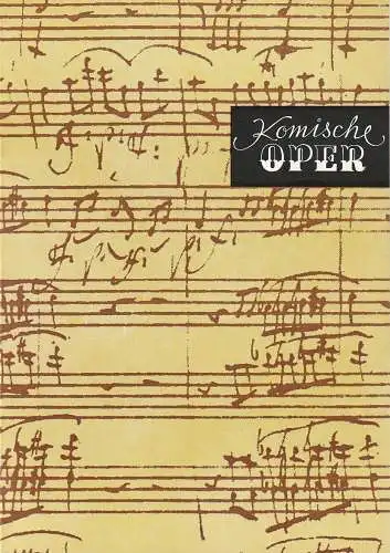 Komische Oper Berlin, Gerhard Müller, Frank Schneider, Dietrich Kaufmann, Waltraud Reinwald: Programmheft 8. SINFONIEKONZERT DES ORCHESTERS DER  KOMISCHEN OPER 17. Mai 1990 Spielzeit 1989 / 90.