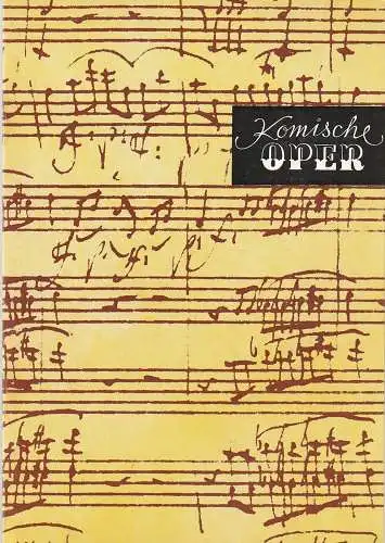 Komische Oper Berlin, Eginhard Röhlig, Christina Laabs, Werner Schönfeld ( Foto ): Programmheft 3. SINFONIEKONZERT DES ORCHESTERS DER  KOMISCHEN OPER 5. Januar 1980 Spielzeit 1979 / 80. 