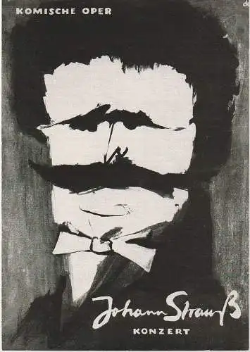 Komische Oper: Programmheft JOHANN-STRAUSS-KONZERT der Komischen Oper Volkshaus Stendal  1961. 