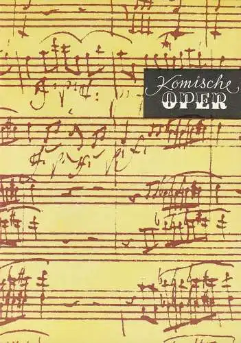 Komische Oper Berlin,  Stephan Stampor, Frank Schneider, Dietrich Kaufmann: Programmheft WEIHNACHTSKONZERT CAMERATA MUSICA 23. Dezember 1983. 