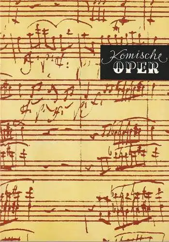 Komische Oper Berlin, Gerhard Müller, Dietrich Kaufmann: Programmheft SONDERKONZERT KLAVIERABEND  ANDREJ GAWRILOW  12. März 1984. 
