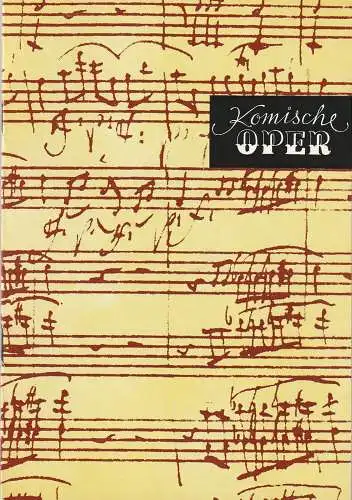 Komische Oper Berlin, Gerhard Müller, Dietrich Kaufmann: Programmheft 7. SINFONIEKONZERT DES ORCHESTERS DER  KOMISCHEN OPER 23. Mai 1985 Spielzeit 1984  / 85. 