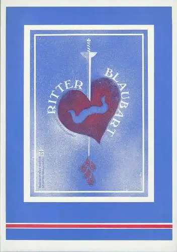 Friedrich-Wolf-Theater Mecklenburg / Neustrelitz, Ulrike Pörner, Klaus Weindich: Programmheft Jacques Offenbach RITTER BLAUBART Friedrich-Wolf-Theater 1990. 