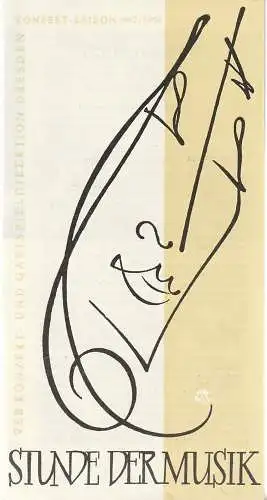 Konzert- und Gastspieldirektion Dresden: Programmheft STUNDE DER MUSIK VIOLINABEND Konzert Saison 1967 / 68. 