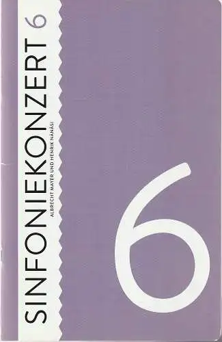 Komische Oper Berlin, Barrie Kosky, Pavel B. Jiracek: Programmheft SINFONIEKONZERT 6 Komische Oper Berlin 2015. 