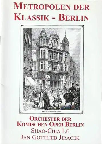 Kontrapunkt Konzerte, Olaf Weiden: Programmheft METROPOLEN DER KLASSIK - BERLIN 21. März 2002. 