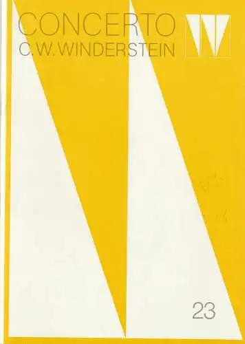 Concerto Winderstein, Dietmar Holland: Programmheft CONCERTO C. W. WINDERSTEIN STAATLICHES SYMPHONIEORCHESTER DER UDSSR 10. März 1984 Kongress-Saal Deutsches Museum Heft 23. 