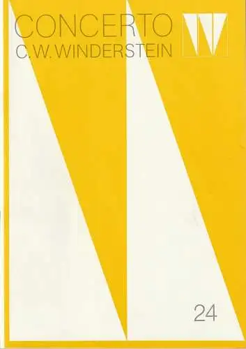 Concerto Winderstein, Dietmar Holland: Programmheft CONCERTO C. W. WINDERSTEIN VICTOR TRETJAKOV / MICHAIL EROCHIN 13. März 1984 Herkulessaal der Residenz Europäische Konzerte Heft 24. 