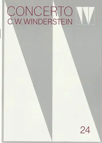 Concerto Winderstein: Programmheft CONCERTO C. W. WINDERSTEIN WIENER KAMMERORCHESTER 16. April 1985 Herkulessaal der Residenz Europäische Konzerte Heft 24. 
