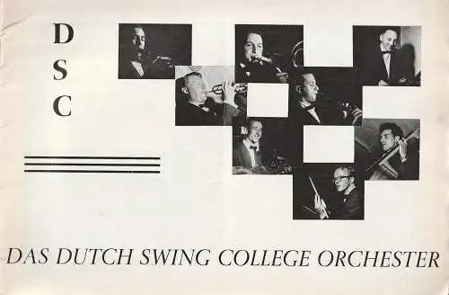 DSC: Programmheft DSC DAS DUTCH SWING COLLEGE ORCHESTER ca. 1955. 
