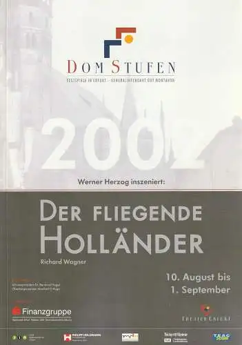Theater Erfurt, Guy Montavon, Arne Langer, Judith Braun-Biehl, Marianne Lüftner: Programmheft ERFURTER DOMSTUFEN  FESTSPIELE 2002. 