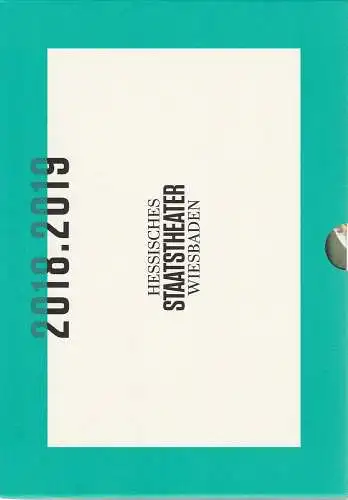 Hessisches Staatstheater Wiesbaden, Uwe Eric Laufenberg, Caroline Lazarou, formdusche: HESSISCHES STAATSTHEATER WIESBADEN 2018 . 2019 6 Bände im Schuber Spielzeitheft. 