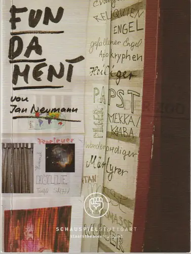 Schauspiel Stuttgart, Staatstheater Stuttgart, Hasko Weber, Kekke Schmidt: Programmheft Uraufführung Jan Neumann FUNDAMENT 27. November 2009 Spielzeit 2009 / 10 Nr. 77. 