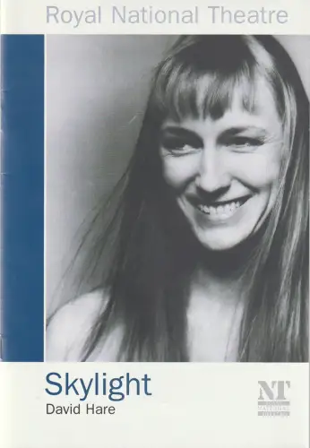 Royal National Theatre NT, Shima Hyde: Programmheft David Hare SKYLIGHT Opening The Cottesloe Theatre 4 May 1995. 