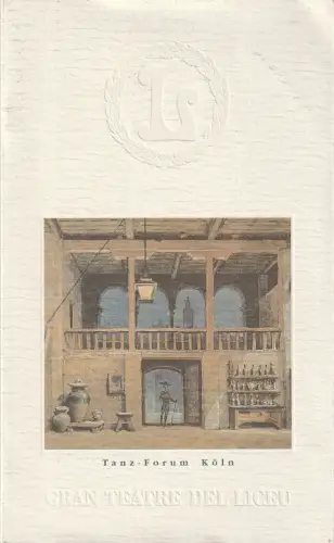 Gran Teatre del Liceu Barcelona, Oper der Stadt Köln, Tanz-Forum Köln, Michael Hampe, Jochen Ulrich: Programmheft CONCERTO / YERMA / EL MANDARI MERAVELLOS Barcelona 1992. 
