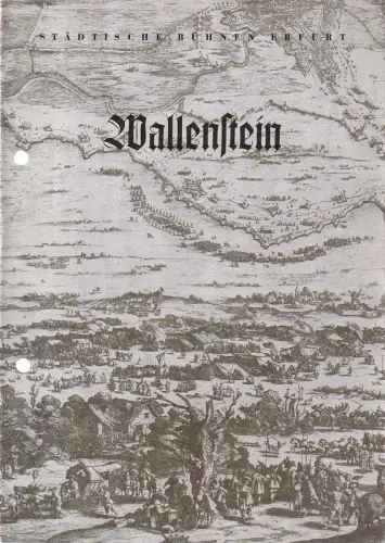 Städtische Bühnen Erfurt, Georg Leopold, Walter Hardtmann: Programmheft Friedrich Schiller WALLENSTEIN Spielzeit 1955 / 56 Heft 9. 