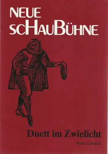 Neue Schaubühne, Günther Fuhrmann: Programmheft Noel Coward DUETT IM ZWIELICHT Spielzeit 1980 / 81 Heft 5. 