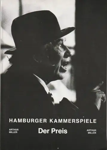 Hamburger Kammerspiele, Ida Ehre, Jan Aust, Tourneetheater Thespiskarren, Helmut Zocher, Birgit Landgraf: Programmheft Arthur Miller DER PREIS Spielzeit 1978 / 79 Heft 8. 
