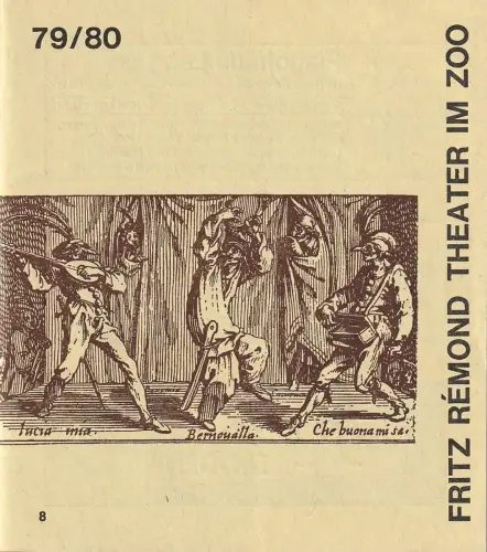 Fritz Remond Theater am Zoo, Egon Baumgarten: Programmheft Gotthold Ephraim Lessing NATHAN DER WEISE Juni 1980. 