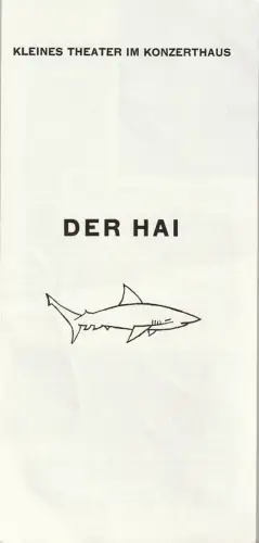 Theater in der Josefstadt, Gustav Kropatschek: Programmheft Victor Haim DER HAI Theater in der Josefstadt 1976. 