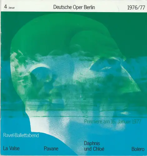 Deutsche Oper Berlin, Siegfried Palm, Gerhard Milting: Programmheft Albert Lortzing DER WILDSCHÜTZ 14. Januar 1977 Spielzeit 1976 / 77 Heft 4 Januar. 