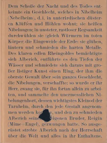 Bayerische Staatsoper, Nikolaus Bachler, Kent Nagano, Miron Hakenbeck, Marion Tiedtke, Julia Schmitt: Programmheft Richard Wagner DAS RHEINGOLD Bayerische Staatsoper 2012. 