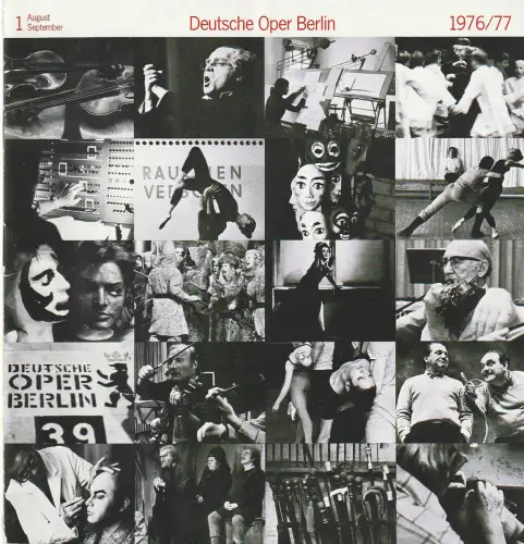 Deutsche Oper Berlin, Siegfried Palm, Gerhard Milting: Programmheft BALLETT Adolphe Adam GISELLE 15. September 1976 Spielzeit 1976 / 77 Heft 1 August / September. 
