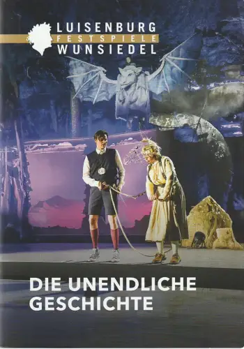 Luisenburg  Festspiele Wunsiedel 2025 , Birgit Simmler, Christof Kaldonek, Florian Miedl ( Fotos ): Programmheft Michael Ende DIE UNENDLICHE GESCHICHTE Premiere 3. / 6. Juni 2025. 