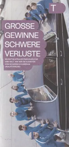 Deutsches Theater Berlin, Iris Laufenberg, Bernd Isele, Jona Rogalski: Programmheft Uraufführung Schorsch Kamerun GROSSE GEWINNE SCHWERE VERLUSTE 4. April 2025. 