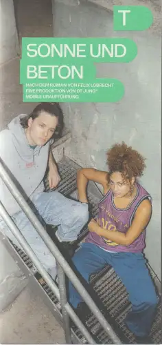 Deutsches Theater Berlin, Iris Laufenberg, Lilly Busch: Programmheft Mobile Uraufführung SONNE UND BETON 2. Oktober 2024 Clay-Schule Berlin. 