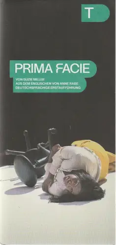 Deutsches Theater Berlin, Iris Laufenberg, Jasmin Maghames: Programmheft Suzie Miller PRIMA FACIE Premiere 17. September 2023. 