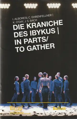 Theater Nordhausen /Loh-Orchester Sondershausen, Daniel Klajner, A. Eisner: Programmheft Uraufführungen BALLETT  I. Alboresi / K. O'Day DIE KRANICHE DES IBYKUS / IN PARTS /TO GATHER Premiere 16. Februar 2018 Spielzeit 2017 /2018 Heft 8. 