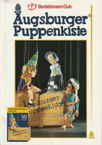 Bertelsmann Club, Nicole Schwarz, Siegfried B. Schäfer, KIKO: Programmheft AUGSBURGER PUPPENKISTE AUF TOURNEE 1998 / 99 Jubiläumstournee 50 Jahre. 