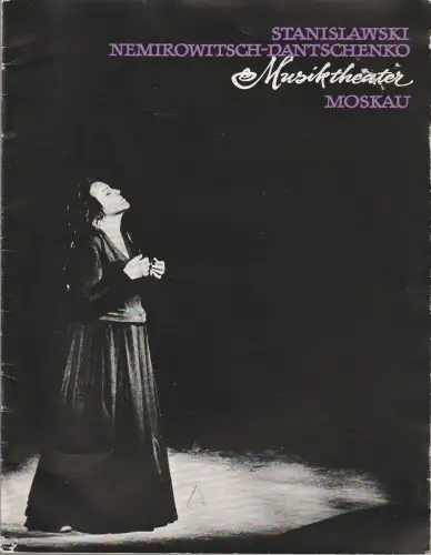 Berliner Festtage 1964, Deutsche Künstler-Agentur, Günter Rimkus: Programmheft GASTSPIEL STANISLAWSKI NEMIROWITSCH-DANTSCHENKO MUSIKTHEATER MOSKAU 1964. 
