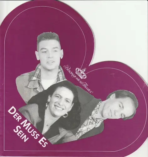 Prinzregententheater im Hemshof Ludwigshafen, Bernhard Dropmann: Programmheft James Sherman DER Muß ES SEIN. 