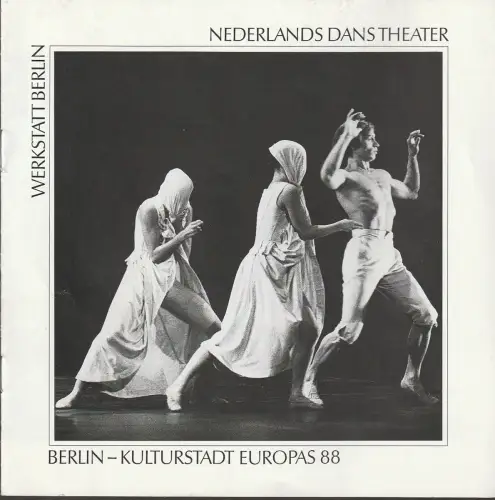 Berlin - Kulturhaupstadt Europas 1988 Werkstatt Berlin 1988, Börries v. Liebermann, Gabriele Burde: Programmheft NEDERLANDS DANS THEATER 22. bis 24. April 1988 Freie Volksbühne Berlin. 