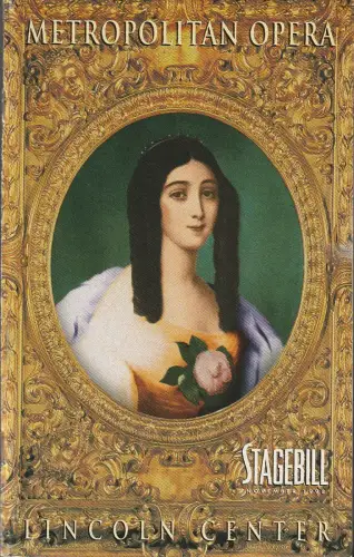 Metropolitan Opera, STAGEBILL November 1998: Programmheft Giacomo Puccini TOSCA November 4 1998. 