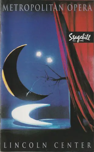 Metropolitan Opera, STAGEBILL Nov. 1996: Programmheft Giuseppe Verdi RIGOLETTO November 11 1996. 